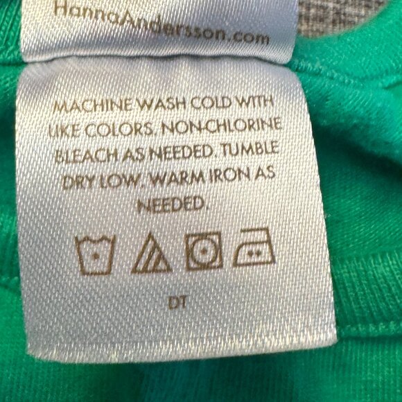 HANNA ANDERSSON Dress w/ short sleeves -  Size 2T - Solid Green - Picture 5 of 6